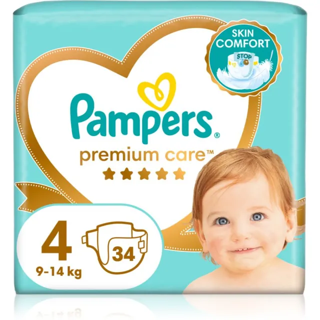 Pampers Premium Care Size 4 ühekordsed mähkmed 9-14 kg 34 tk