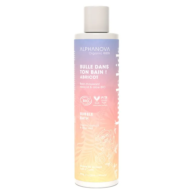 ALPHANOVA Organic Jungle Kids Apricot Bubble Bath 250ml