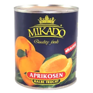Mikado Aprikoosid siirupis 825g kooritud