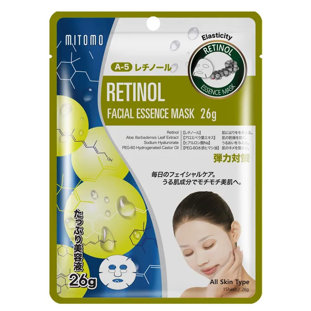 MITOMO Retinol Facial Essence Sheet Mask 26g