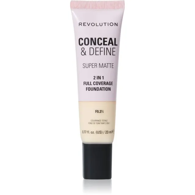 Revolution Conceal & Define Matistav jumestuskreem varjund F0.2N 23 ml