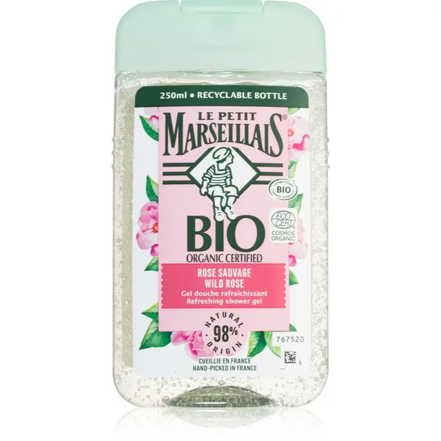 Le Petit Marseillais Bio Wild Rose Värskendav dušigeel 250 ml