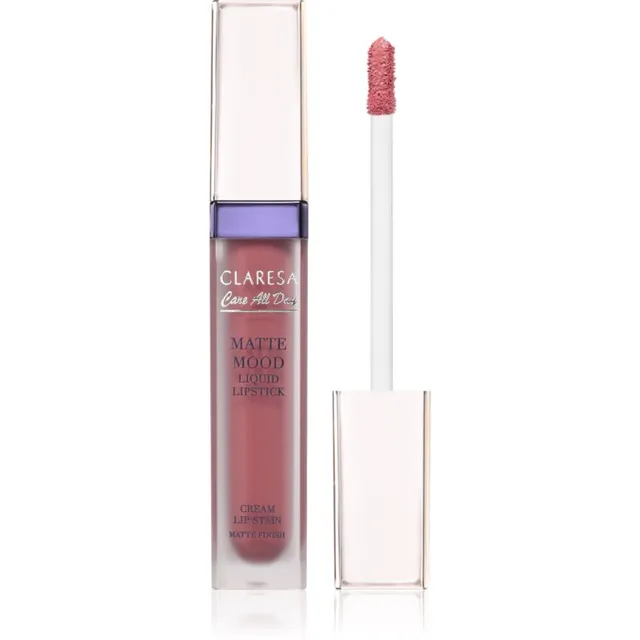 Claresa Care All Day Matte Mood Liquid Lipstick Vedel matt huulepulk varjund 05 Confidence 7 ml