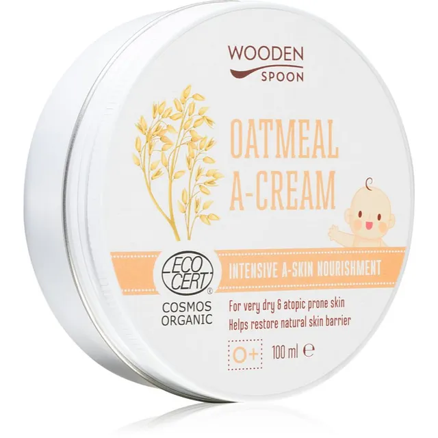 WoodenSpoon Oatmeal A-Cream Toitev ja rahustav kreem kuivale ja atoopilisele nahale 100 ml