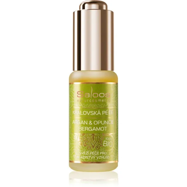 Saloos Bio King's Care Argan & Opuntia & Bergamot Toitev näoõli naha esimeste vananemismärkide vastu 20 ml