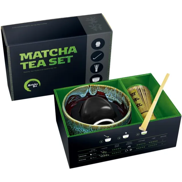 Matcha Tea Matcha Set Profi Kaoru Kinkekomplekt joogi valmistamiseks