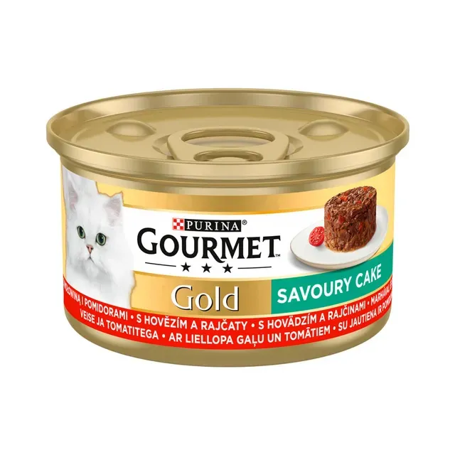 Kiisueine loomaliha-tomati, GOURMET GOLD, 85 g