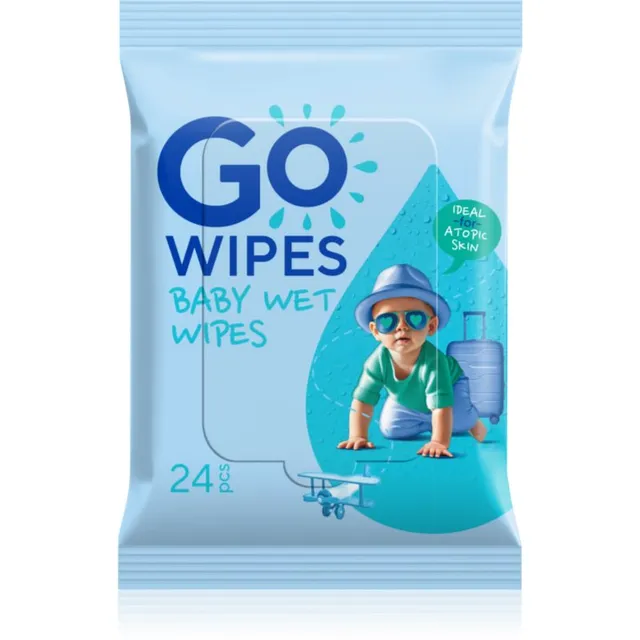 GoWipes Baby Wet Wipes Õrnad niisked salvrätikud beebile väga kuivale, tundlikule ja atoopilisele nahale 24 tk