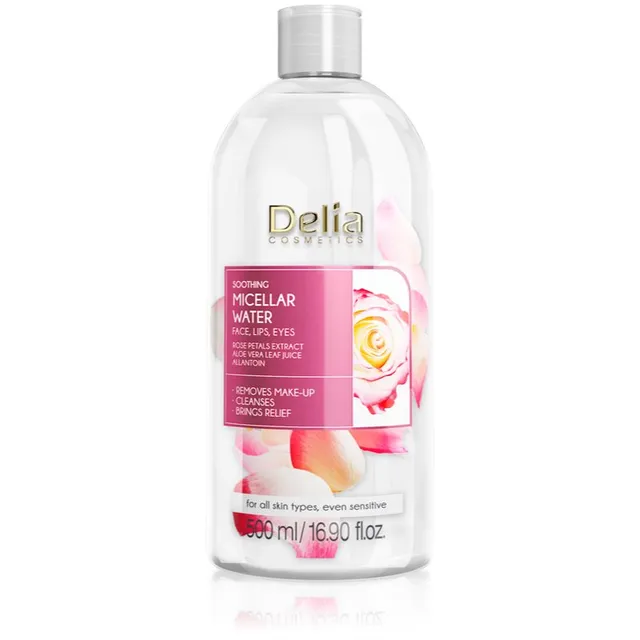 Delia Cosmetics Micellar Water Rose Petals Extract Rahustav ja puhastav mitsellaarvesi 500 ml