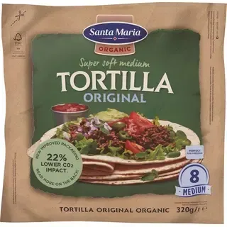 Santa Maria Tortilla Organic Original Medium, 320 g