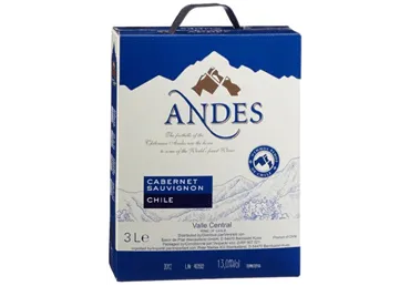 GT vein ANDES Cabernet Sauvignon 3L BIB
