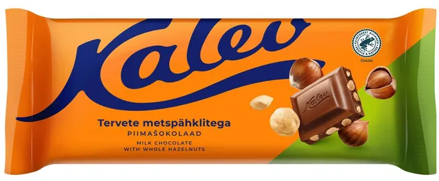 Kalev Piimašokolaad Tervete Metspähklitega 190g