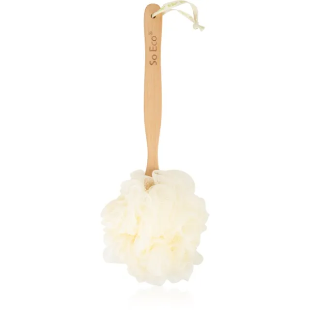 So Eco Long Handle Shower Pouf pikema varrega käsn keha pesemiseks 1 tk