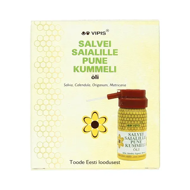 Salvei-, saialille-, pune-, kummeliõli aerosool, VIPIS, 50 ml