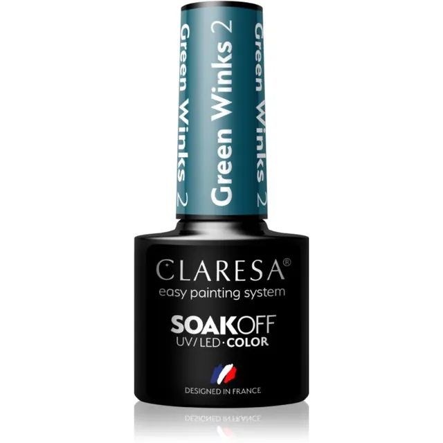 Claresa SoakOff UV/LED Color Green Winks Geelküünelakk varjund 2 5 g