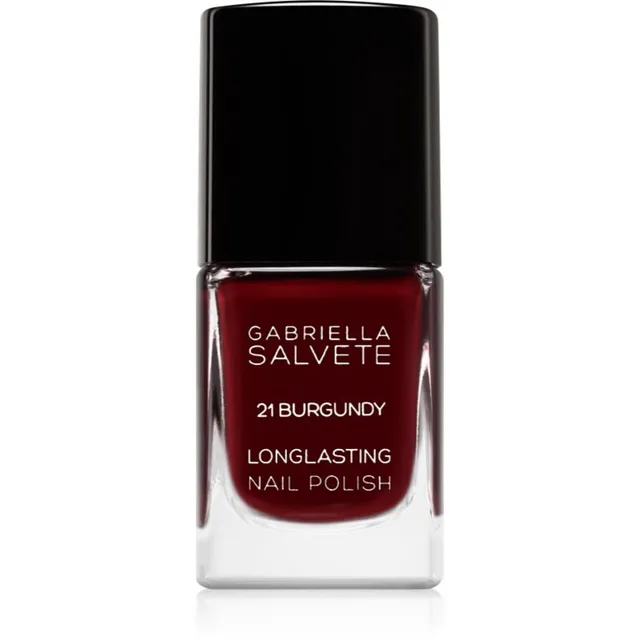Gabriella Salvete Longlasting Enamel Kauapüsiv küünelakk tugeva läikega varjund 21 Burgundy 11 ml