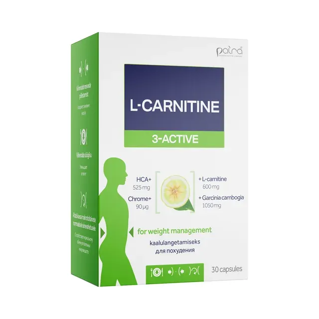 L-Karnitiin 3 activ kapslid N30, PAIRA, 39 g