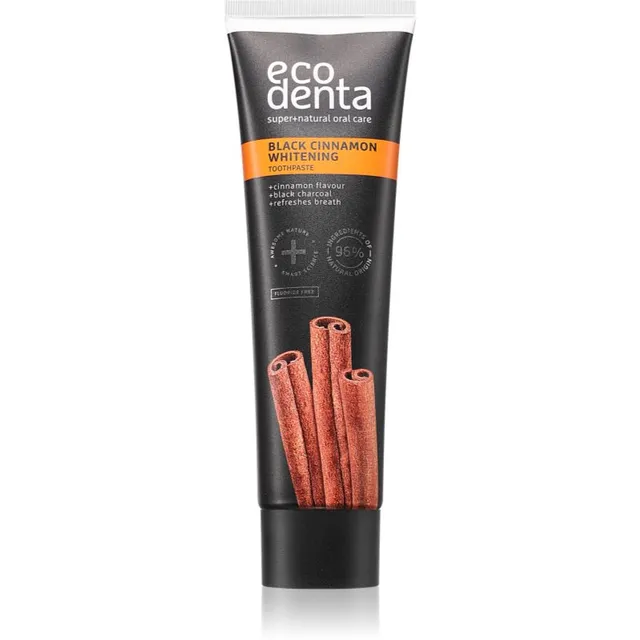 Ecodenta Black Cinnamon Whitening Valgendav hambapasta kaneeliga 100 ml