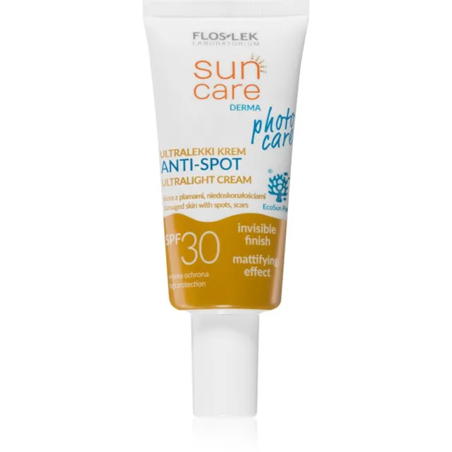 FlosLek Laboratorium Sun Care Derma Photo Care Kerge kaitsev niisutaja ebatäiuslikule nahale SPF 30 30 ml