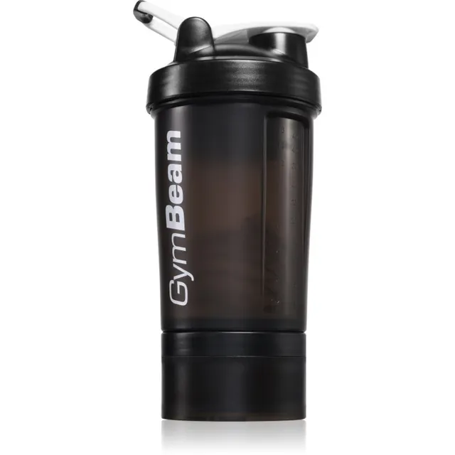GymBeam Blend Bottle spordišeiker + konteiner värv Black White 1 tk