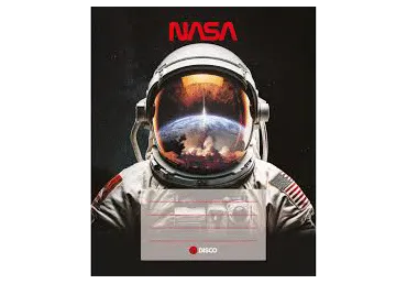 Kaustik Nasa DISCO 32lk, ruuduline