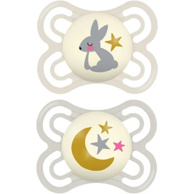 MAM Perfect Night 0+ months lutt Beige/ Grey 2 tk