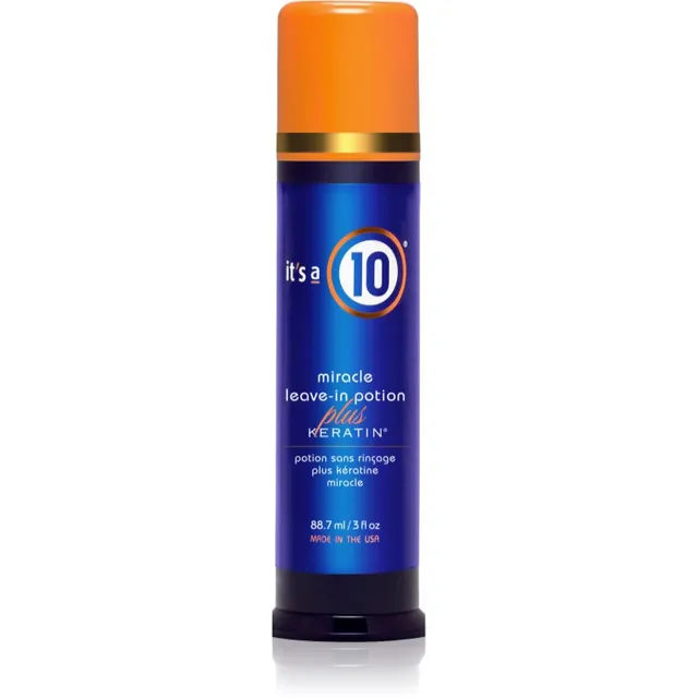 it's a 10 Plus Keratin Miracle Leave-in Potion juustesse jäetav palsam säravate ja pehmete juuste jaoks 88.7 ml