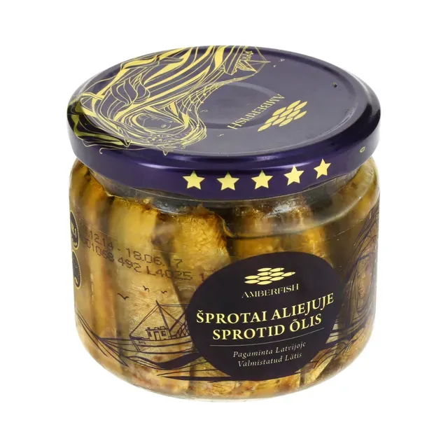 Sprotid õlis, AMBERFISH, 250 g