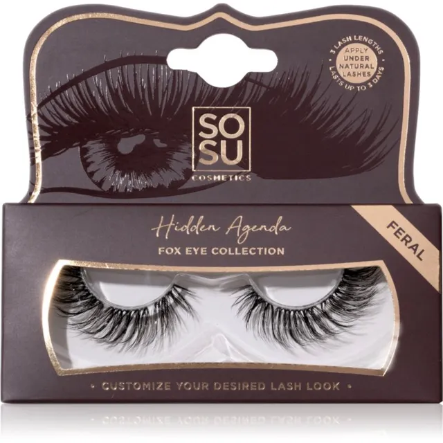 SOSU Cosmetics Hidden Agenda Fox Eye Collection Kunstripsmed varjund Feral 1 tk