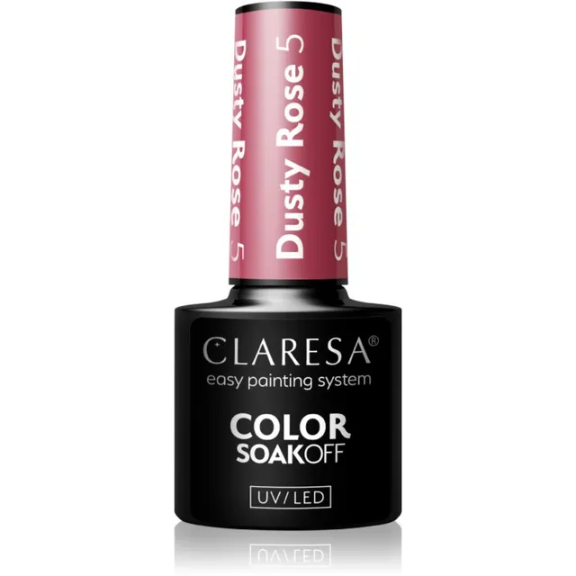 Claresa SoakOff UV/LED Color Dusty Rose Geelküünelakk varjund 5 5 g