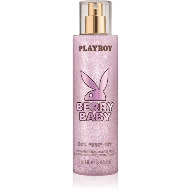 Playboy Berry Baby Kehapihusti sädelusega naistele 250 ml