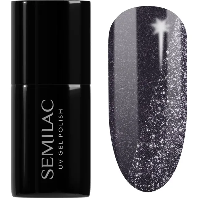 Semilac UV Hybrid Day and Night Geelküünelakk UV / LED lambiga kasutamiseks varjund 399 Dark & Spark 7 ml