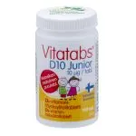 Vitatabs Junior D10 maasikamaitselised närimistabletid N100