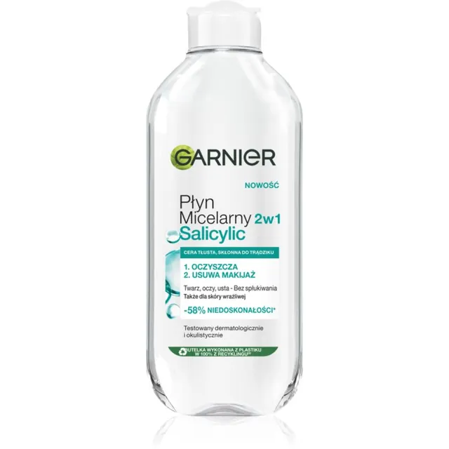 Garnier Salicylic Micellar Cleansing Water Mitsellaarne puhastusvesi salitsüülhappega 400 ml
