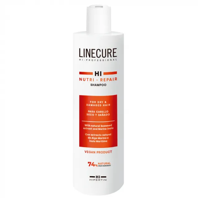 Linecure Nutri-Repair kuivadele ja kahjustunud juustele vetikaekstraktiga toitev šampoon 300 ml