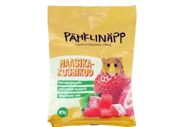 Pähklinäpp Maasikakuubikud 85g
