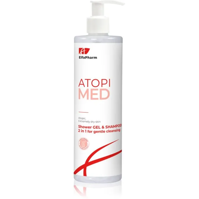 Elfa Pharm Intensive Cosmetic Atopi Med Šampoon ja dušigeel kaks-ühes kuivale ja atoopilisele nahale 400 ml