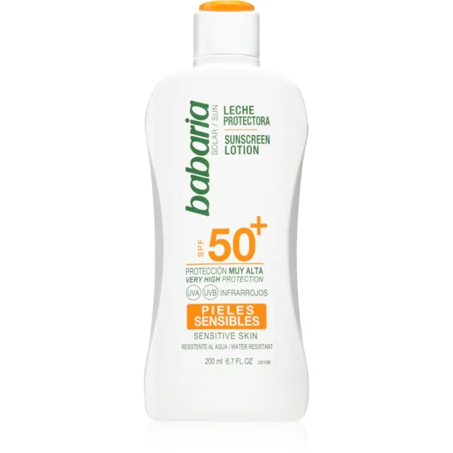 Babaria Sun Sensitive Päikesekaitsepiim tundlikule nahale SPF 50+ 200 ml