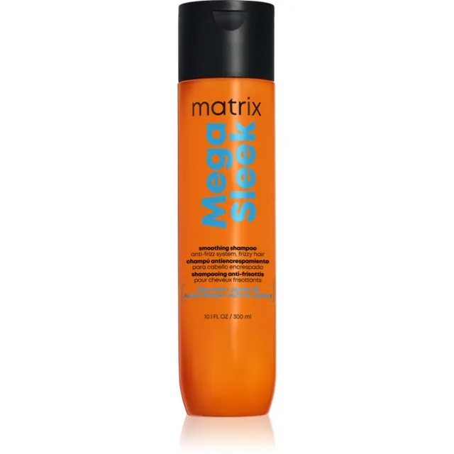 Matrix Mega Sleek Smoothing Shampoo Šampoon ohjeldamatutele ja käharatele juustele 300 ml