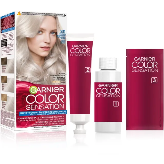 Garnier Color Sensation Juuksevärv varjund S11 Przydymiony Ultrajasny Blond 1 tk
