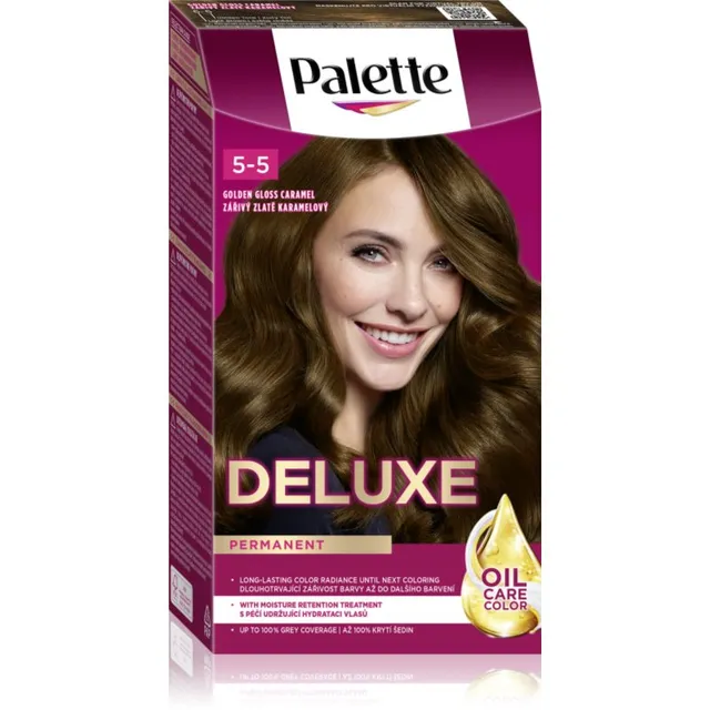 Schwarzkopf Palette Deluxe Püsijuuksevärv varjund 5-5 Golden Gloss Caramel 1 tk