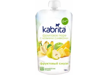 Püree KABRITA puuv.kokt.100g 6k