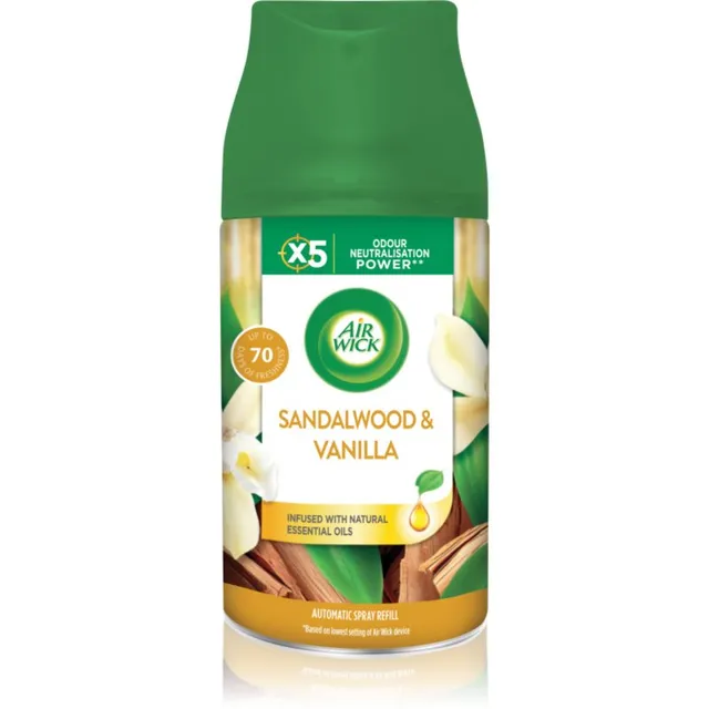 Air Wick Freshmatic Vanilla & Sandalwood õhuvärskendaja täitepakend 250 ml