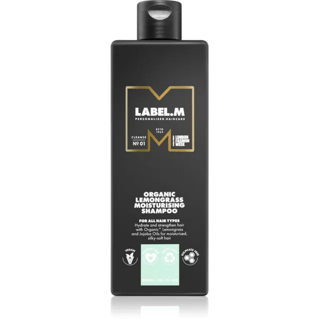 label.m Organic Lemongrass Niisutav šampoon kõigile juuksetüüpidele 300 ml