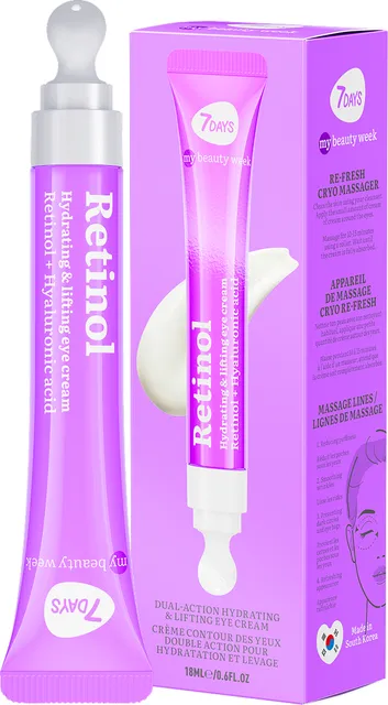 7DAYS My Beauty Week Retinol Eye Cream Massager Anti-Age & Lifting  (18mL)
