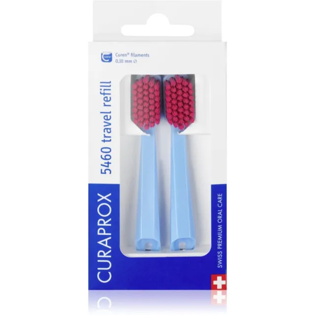Curaprox 5460 Travel Refill Reisikomplekt varuharjapead 2 tk