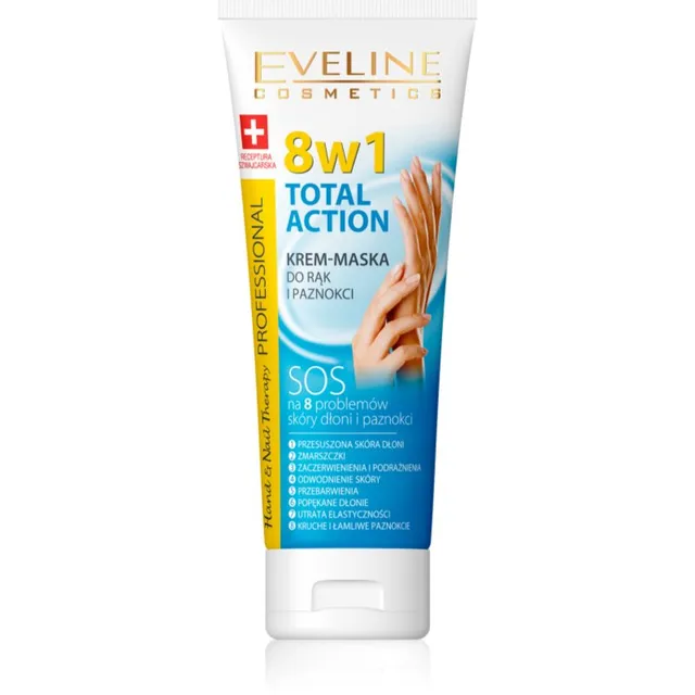 Eveline Cosmetics Total Action Käte- ja küüntekreem kaheksa-ühes 75 ml