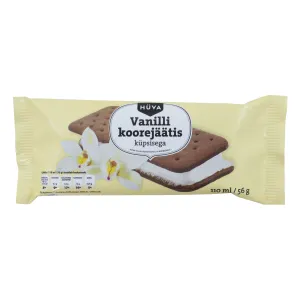 Hüva Van.maits.koorejäätis küpsistega56g