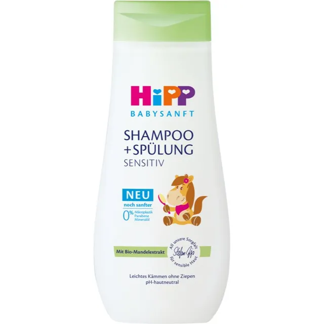 Hipp Babysanft Sensitive Šampoon ja palsam lastele sünnist alates 200 ml