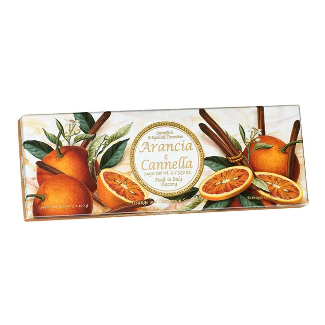 Seepide komplekt Taormina apelsin ja kaneel 3x100g